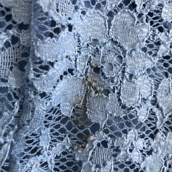 Blue lace petite summer dress - Picture 9 of 10